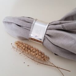 PORTA GUARDANAPOS - DÚZIA ARGOLA OVAL (PRATA 90)