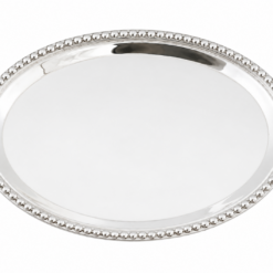 SALVA OVAL COM CONTAS – 14x10 (PRATA 90)