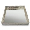 BANDEJA RETANGULAR QUADRADA BASILE - 26 x 26cm (PRATA 90)
