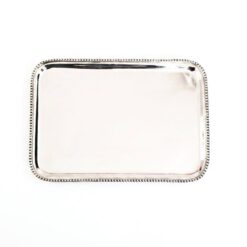 BANDEJA CONVITE C/ FIO - 30 x 21cm (D) (PRATA 90)