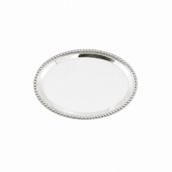 SALVA OVAL COM CONTAS – 14x10 (PRATA 90)