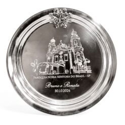 SALVA SICÍLIA G - 12,5cm (PRATA 90) PARÓQUIA NOSSA SENHORA DO BRASIL SP